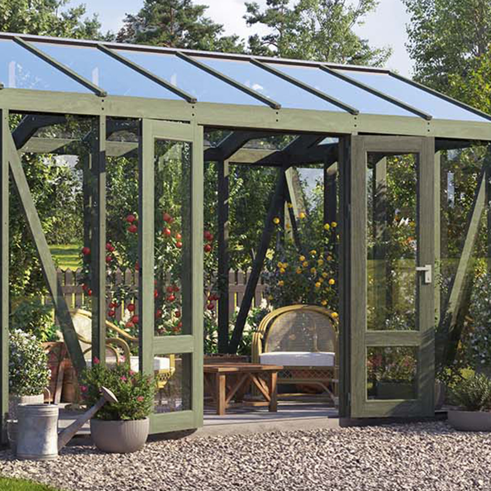 Linnea extradörr - Grå/Grön