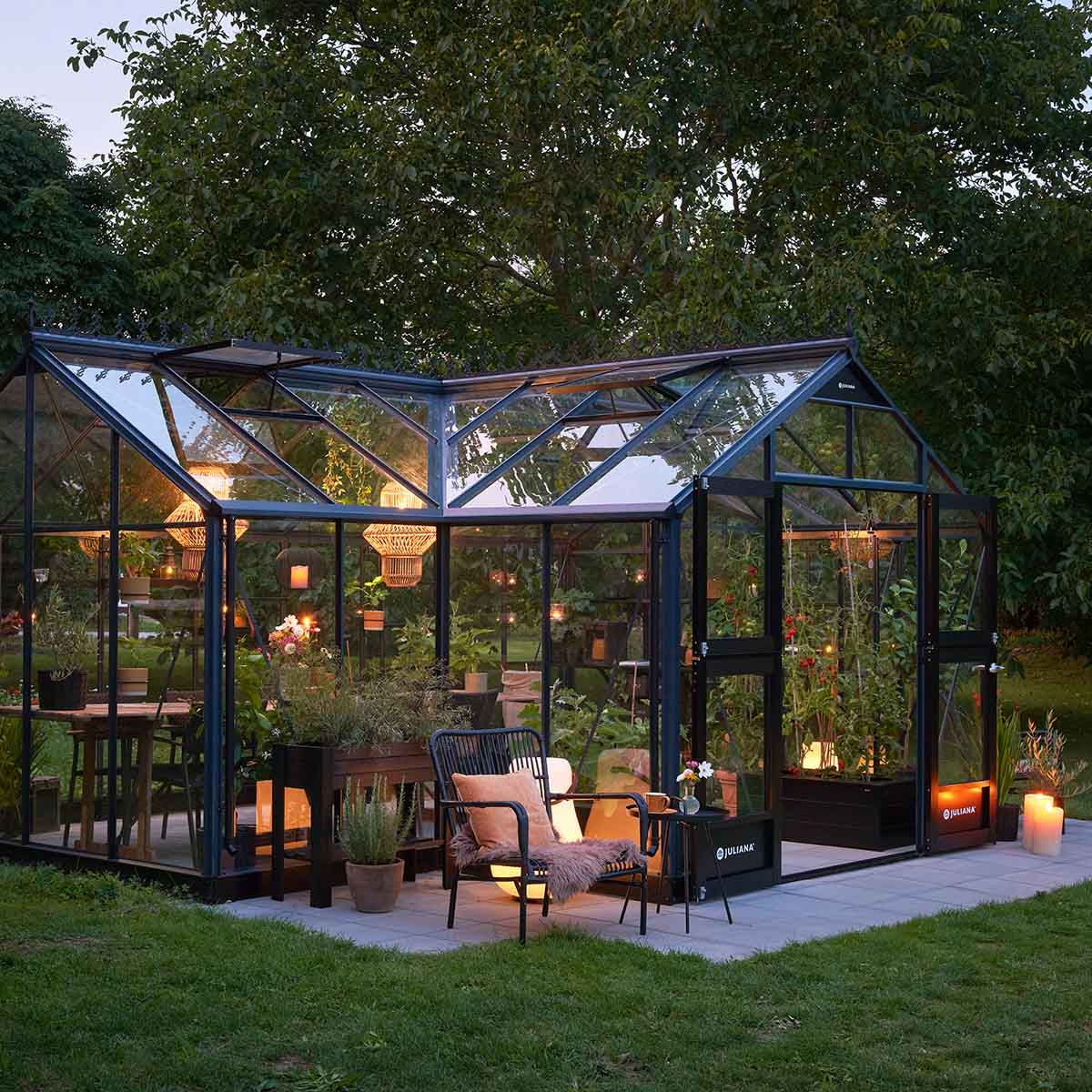 Växthus Juliana Orangeri inkl. sockel 21,5 M²