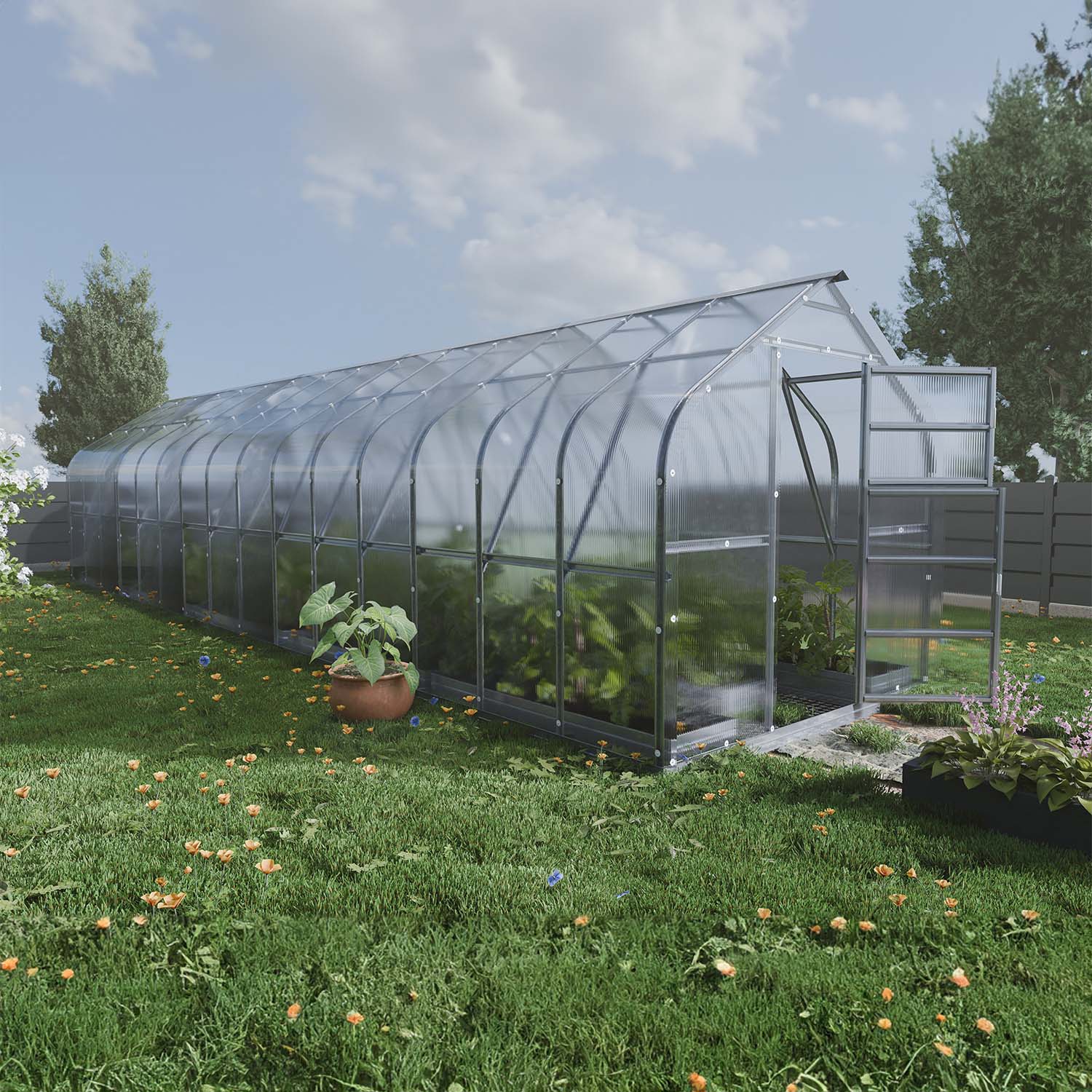 Tunnelväxthus Verdura Premium Plus 25,0 M²
