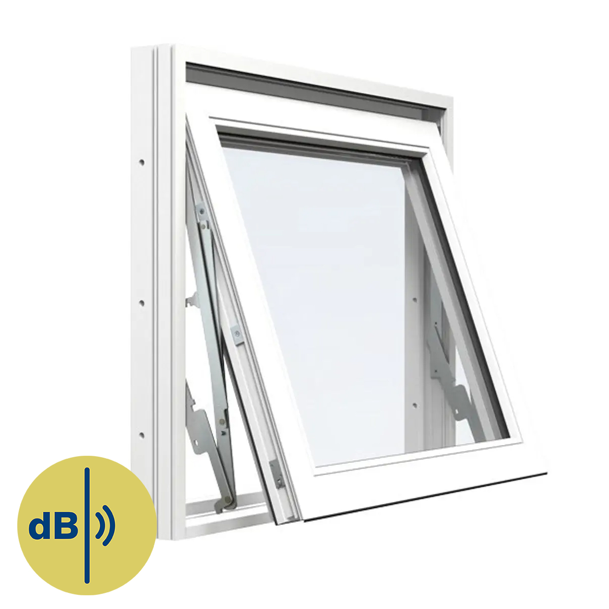 Toppsving - lyd Energi Aluminiumvinduer