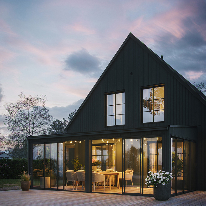 Flex skjutpartier i uterum