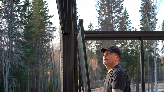 Såhär byggde Sune sitt uterum