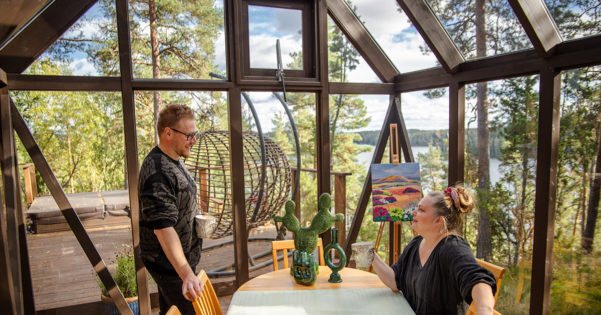 Sarek växthus i trä