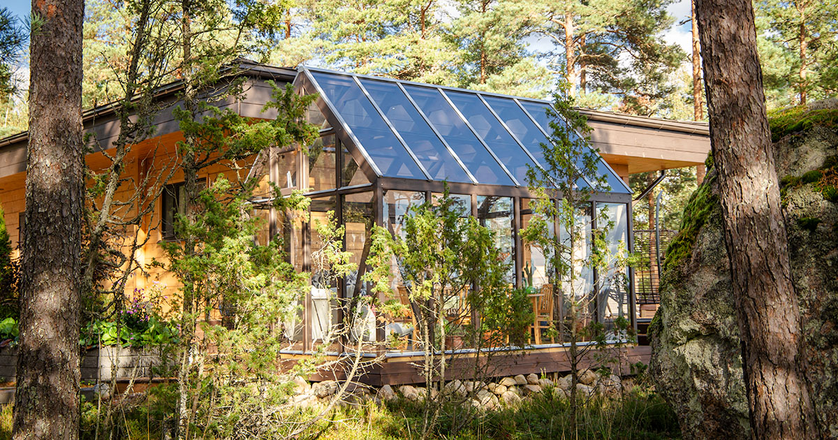 Sarek växthus i trä