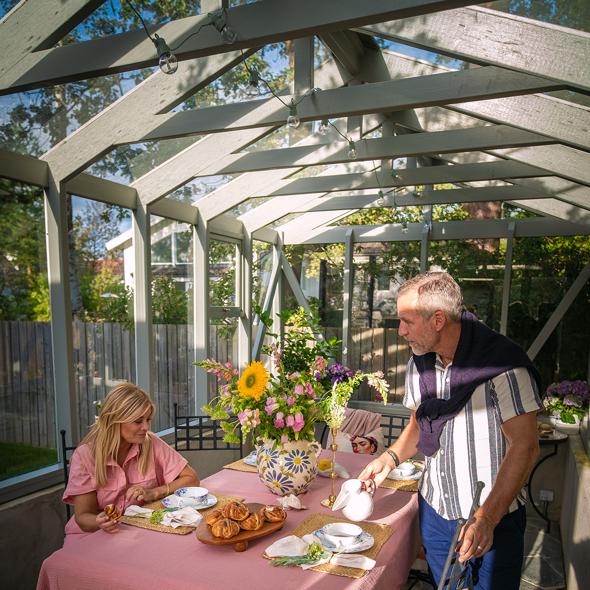 Wahlgrens växthus Linnea från Skånska Byggvaror.